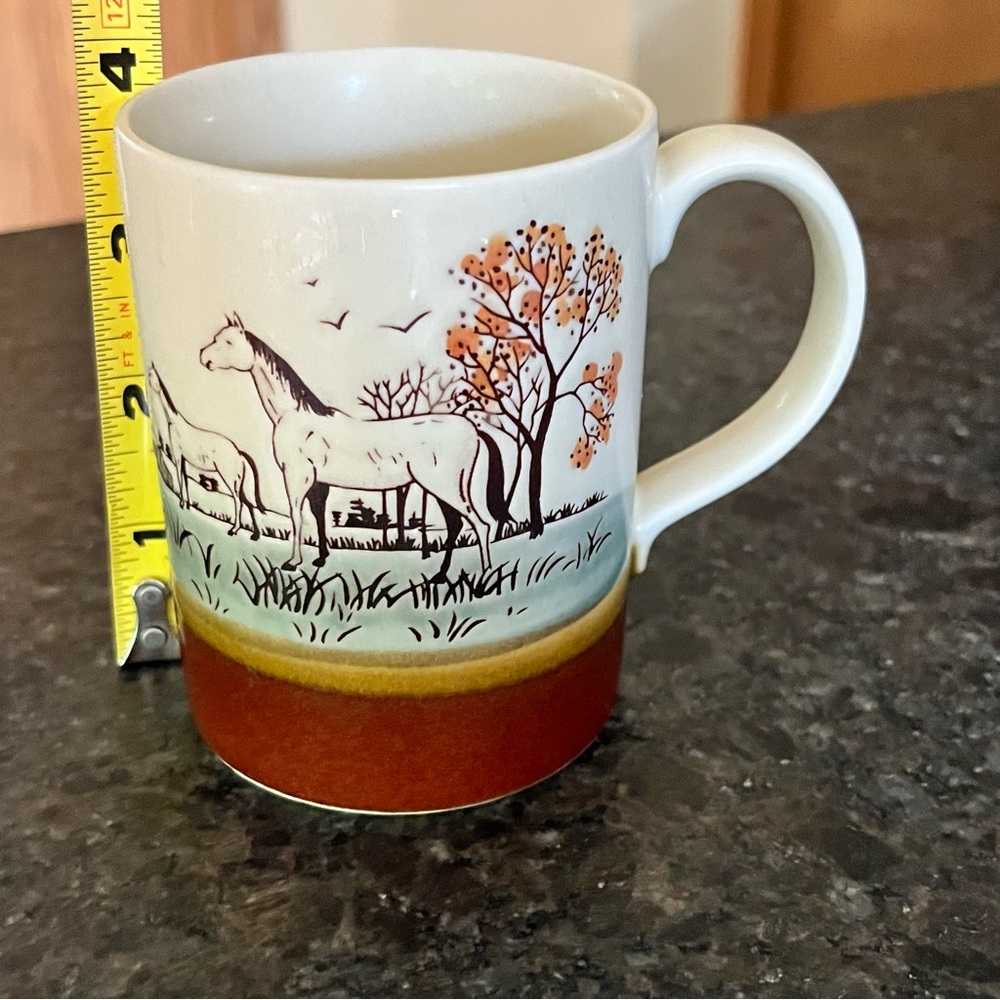 Vintage Horse Embossed Mug Otagiri? Japan? - Picture 8 of 8